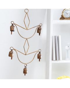 Unravel India Copper bells wind chime