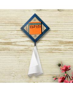 Unravel India MDF Wood warli painting wall towel holder