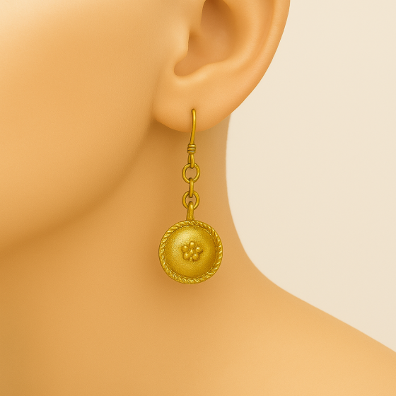 Unravel India Tribal Stick-Figure Wire Earrings for Women & Girls 