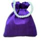 Unravel India Handcrafted Purple Velvet Pearl Potli Bag for Women | Party & Wedding Ethnic Handbag