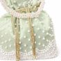 Unravel India Handcrafted Pista Green Pearl Potli Bag for Women | Wedding & Festive Ethnic Handbag
