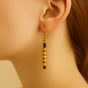 Unravel India Handcrafted Brass Beads Thread Dangler Earrings for Women & Girls