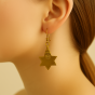 Unravel India Brass Star Gold Earrings for Women & Girls