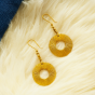 Unravel India Brass Circle Earrings for Women & Girls