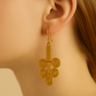 Unravel India Handcrafted Brass Spiral Cluster Earrings for Women & Girls