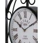 Unravel India Premium 12 Inch Black Victorian Double-Sided Wall Clock – Heritage London Station