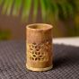 Unravel India Handcarved Marbel Tea Light Holder for Home Decor(Brown)