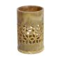 Unravel India Handcarved Marbel Tea Light Holder for Home Decor(Brown)