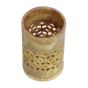 Unravel India Handcarved Marbel Tea Light Holder for Home Decor(Brown)