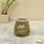 Unravel India Olive Green Handcarved Aroma Diffuser in Soap Stone