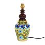  Unravel India Blue pottery mugal art ceramic matka decorative Lamp (Multicolor)