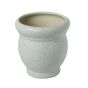 Unravel India bonsai matte finish stoneware white matki table top planter