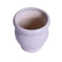 Unravel India bonsai matte finish stoneware white matki table top planter