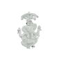 Unravel India Handcrafted Duo Crystal Glass Ganesha Idol with Chatri for Home Mandir and Spiritual Décor 
