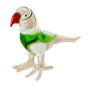 Unravel India Handcrafted Glass Parrot Pair – Decorative Showpiece for Home & Gifting