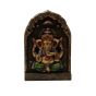 Unravel India "Ganesha Statue" fiber procession wall art in wooden frame