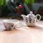 Unravel India Ceramic Single Tea Pot Set