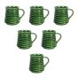 Unravel India green studio ceramic tea/coffee mug (Set of 6) 