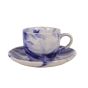 Unravel India "Shades of Earth" ceramic cup & saucer(6 Cup, 6 Saucer)