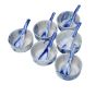 Unravel India "Shades of Earth" soup bowl set(6 Bowl, 6 Spoon)