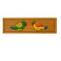 Unravel India Handcrafted "Clinkering Songbird"  Sheesham Wood Desk Organizer