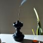 Unravel India handpainted black terracotta incense stand