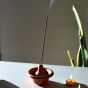 Unravel India handpainted brown terracotta incense stand