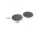 Unravel India Handcarved grey circular coaster in Soap Stone(Set of 2)