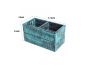 Unravel India Antique Finish Mango Wood Cuttley Holder(2 Partitions)