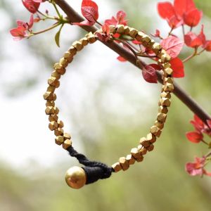 Unravel India Dhokra Black Bracelet