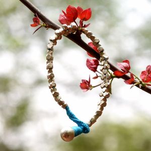 Unravel India Dhokra Blue Bracelet