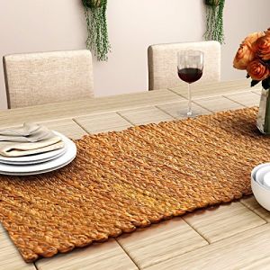 Unravel India Sabai Grass Mustard Table Runner