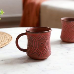 Unravel India handcrafted ceramic tea/coffee mug (2 Mug)