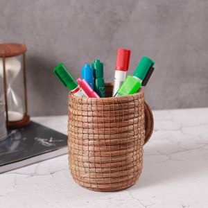 Unravel India "Pirul's Useful" pine wood pen holder