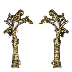 Unravel India Parrot Brass Door Handle(Set of 2)