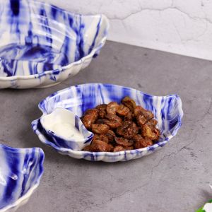 Unravel India "Shades of Earth" ceramic serving platter(Set of 3)