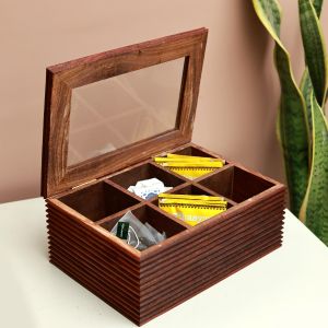 Unravel India "Ripple Collection" sheesham wood utility box
