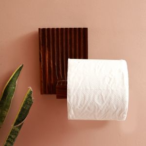 Unravel India "Ripple Collection" sheesham wood Tissue Roll Stand