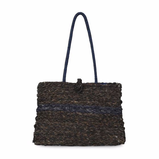 Shop for Unravel India Sabai single stripe Tote bag online in India