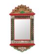 Unravel India Warli Painted Wooden Wall Mirror