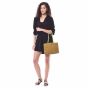 Shop for Unravel India Sabai mustard Tote bag online in india