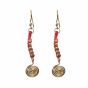 Unravel India Dhokra Pink Earring
