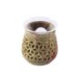 Unravel India Olive Green Handcarved Aroma Diffuser in Soap Stone