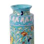 Unravel India "Blue Art Pottery" Ceramic Unique Decorative Vase for Home Decor, (10 X 3 Inch, Multicolor)