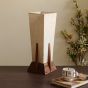 Unravel India Handcarved wooden Brown Table Lamp