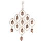 Unravel India 12 Copper Bells Antique Finished Wind Chime (Jhoomar) for Home Décor