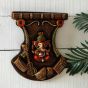 Unravel India "Ganesh with tabla & guitar" fiber procession wall art in wooden frame