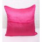 Unravel India Pink Patch Stripe Silk Cushion Cover (Set of 5)