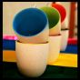 Unravel India Multi-colored Ceramic Mug(Set of 6)