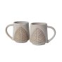 Unravel India "Shades of Leaf" ceramic tea/coffee Mugs(Set of 2)